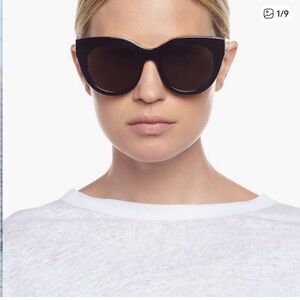 Le Specs Air heart sunglasses black